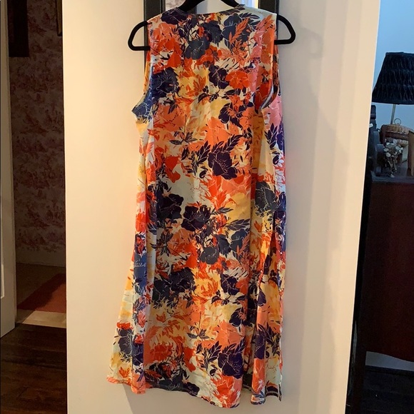 LuLaRoe Floral Flowing Sleeveless Topper Size M - Picture 5 of 10